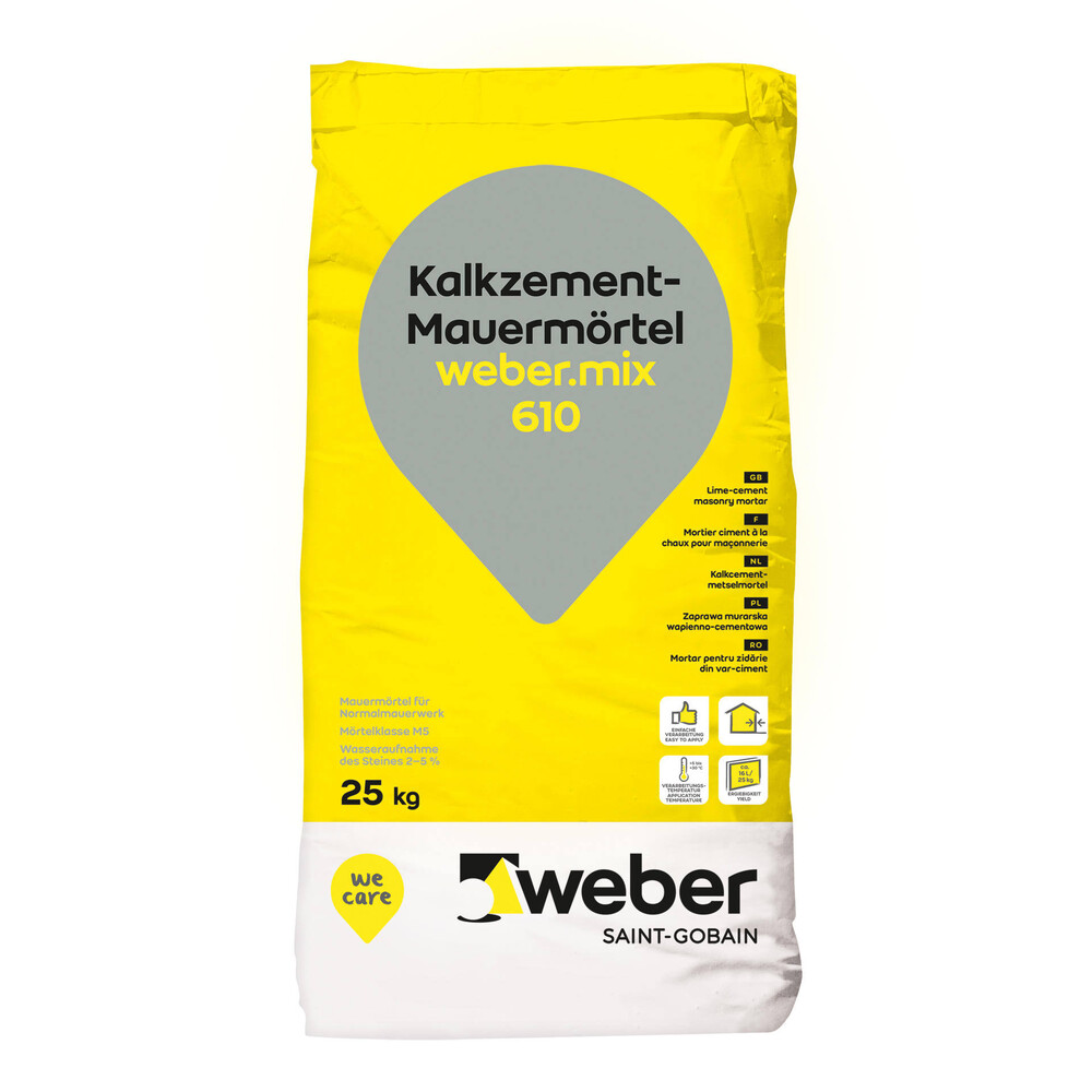 weber.mix 610 Verpackung weber.mix 610